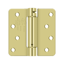 Deltana DSH4R4 Radius Corner Hinge - 4'' x 4'' x 1/4'' - Stellar Hardware and Bath