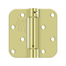 Deltana DSH4R5 Radius Corner Hinge - 4'' x 4'' x 5/8'' - Stellar Hardware and Bath