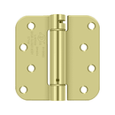 Deltana DSH4R5 Radius Corner Hinge - 4'' x 4'' x 5/8'' - Stellar Hardware and Bath