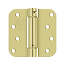 Deltana DSH4R5 Radius Corner Hinge - 4'' x 4'' x 5/8'' - Stellar Hardware and Bath