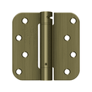 Deltana DSH4R5 Radius Corner Hinge - 4'' x 4'' x 5/8'' - Stellar Hardware and Bath