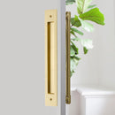 Emtek 221714 Modern Rectangular Flush Pull for 12" C-to-C Appliance Pull - Stellar Hardware and Bath