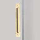 Emtek 221714 Modern Rectangular Flush Pull for 12" C-to-C Appliance Pull - Stellar Hardware and Bath