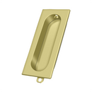 Deltana FP222 Flush Pull, Rectangle, 3-1/8"x 15/16" - Stellar Hardware and Bath