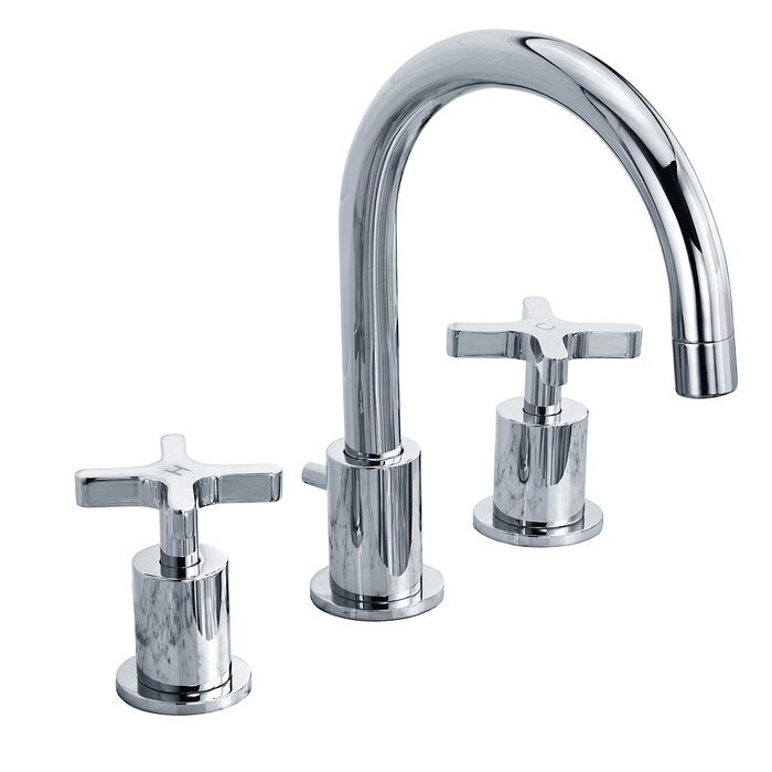 Lefroy Brooks K11101 Kafka Cross Handle Widespread Bathroom Faucet wi