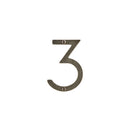 4" HOUSE NUMBER - CENTURY GOTHIC "3" N4003CG - Stellar Hardware and Bath