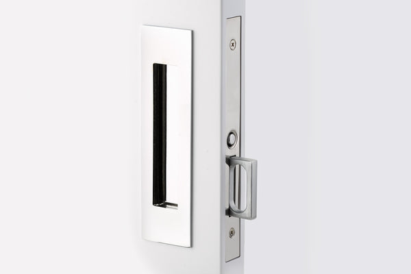 Emtek 2154 Passage Function Pocket Door Mortise -
Narrow Modern Rectangular - Stellar Hardware and Bath 