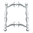 Deltana OHP620 Offset Handle Pull - 6 1/8'' Back-to-Back Set - Stellar Hardware and Bath