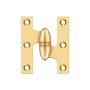 Deltana OK2520 Full Mortise Hinge - 2 1/2'' x 2'' - Stellar Hardware and Bath