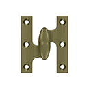 Deltana OK2520 Full Mortise Hinge - 2 1/2'' x 2'' - Stellar Hardware and Bath