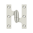Deltana OK3025B Full Mortise Hinge - 3'' x 2 1/2'' - Stellar Hardware and Bath