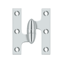 Deltana OK3025B Full Mortise Hinge - 3'' x 2 1/2'' - Stellar Hardware and Bath
