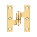 Deltana OK3025B Full Mortise Hinge - 3'' x 2 1/2'' - Stellar Hardware and Bath