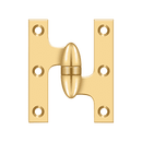 Deltana OK3025B Full Mortise Hinge - 3'' x 2 1/2'' - Stellar Hardware and Bath