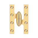 Deltana OK5032B Full Mortise Hinge - 5'' x 3 1/4'' - Stellar Hardware and Bath