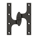 Deltana OK6045B Full Mortise Hinge - 6'' x 4 1/2'' - Stellar Hardware and Bath
