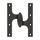 Deltana OK6045B Full Mortise Hinge - 6'' x 4 1/2'' - Stellar Hardware and Bath