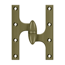 Deltana OK6045B Full Mortise Hinge - 6'' x 4 1/2'' - Stellar Hardware and Bath