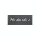 PLAQUE CENTURY GOTHIC FONT PL250-C 13" x 5 1/2" - Stellar Hardware and Bath