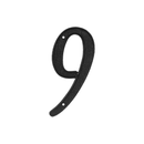 Deltana RNZ4 Zinc Die Cast House Numbers - 4'' - Stellar Hardware and Bath