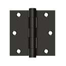 Deltana S35HD Heavy Duty Square Corner Hinge - 3 1/2'' x 3 1/2'' - Stellar Hardware and Bath