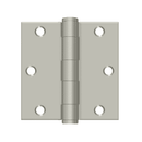 Deltana S35HD Heavy Duty Square Corner Hinge - 3 1/2'' x 3 1/2'' - Stellar Hardware and Bath
