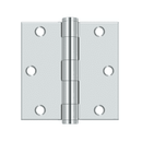 Deltana S35HD Heavy Duty Square Corner Hinge - 3 1/2'' x 3 1/2'' - Stellar Hardware and Bath
