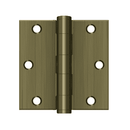 Deltana S35HD Heavy Duty Square Corner Hinge - 3 1/2'' x 3 1/2'' - Stellar Hardware and Bath