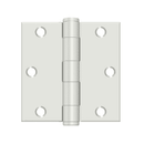 Deltana S35HD Heavy Duty Square Corner Hinge - 3 1/2'' x 3 1/2'' - Stellar Hardware and Bath