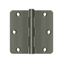 Deltana S35R4 Residential Radius Corner Hinge - 3 1/2'' x 3 1/2'' x 1/4'' - Stellar Hardware and Bath