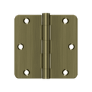 Deltana S35R4 Residential Radius Corner Hinge - 3 1/2'' x 3 1/2'' x 1/4'' - Stellar Hardware and Bath