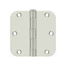 Deltana S35R5 Residential Radius Corner Hinge - 3 1/2'' x 3 1/2'' x 5/8'' - Stellar Hardware and Bath