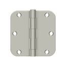 Deltana S35R5 Residential Radius Corner Hinge - 3 1/2'' x 3 1/2'' x 5/8'' - Stellar Hardware and Bath