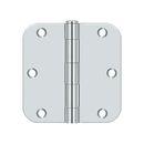 Deltana S35R5N Residential Non-Removable Pin Radius Corner Hinge - 3 1/2'' x 3 1/2'' x 5/8'' - Stellar Hardware and Bath