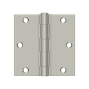 Deltana S35-R Residential Square Corner Hinge - 3 1/2'' x 3 1/2'' - Stellar Hardware and Bath