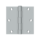 Deltana S35-R Residential Square Corner Hinge - 3 1/2'' x 3 1/2'' - Stellar Hardware and Bath