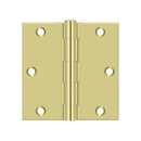 Deltana S35-R Residential Square Corner Hinge - 3 1/2'' x 3 1/2'' - Stellar Hardware and Bath