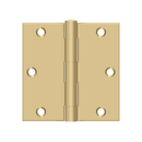 Deltana S35-R Residential Square Corner Hinge - 3 1/2'' x 3 1/2'' - Stellar Hardware and Bath