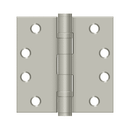Deltana S44HDBB Heavy Duty Ball Bearing Square Corner Hinge - 4'' x 4'' - Stellar Hardware and Bath