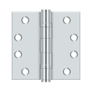 Deltana S44HDBB Heavy Duty Ball Bearing Square Corner Hinge - 4'' x 4'' - Stellar Hardware and Bath