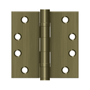 Deltana S44HDBB Heavy Duty Ball Bearing Square Corner Hinge - 4'' x 4'' - Stellar Hardware and Bath