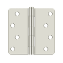 Deltana S44R4 Residential Radius Corner Hinge - 4'' x 4'' x 1/4'' - Stellar Hardware and Bath
