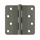 Deltana S44R4 Residential Radius Corner Hinge - 4'' x 4'' x 1/4'' - Stellar Hardware and Bath