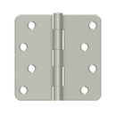 Deltana S44R4 Residential Radius Corner Hinge - 4'' x 4'' x 1/4'' - Stellar Hardware and Bath