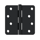 Deltana S44R4 Residential Radius Corner Hinge - 4'' x 4'' x 1/4'' - Stellar Hardware and Bath
