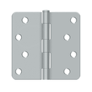 Deltana S44R4 Residential Radius Corner Hinge - 4'' x 4'' x 1/4'' - Stellar Hardware and Bath