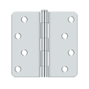 Deltana S44R4 Residential Radius Corner Hinge - 4'' x 4'' x 1/4'' - Stellar Hardware and Bath