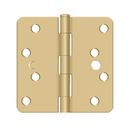 Deltana S44R4 Residential Radius Corner Hinge - 4'' x 4'' x 1/4'' - Stellar Hardware and Bath