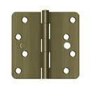 Deltana S44R4 Residential Radius Corner Hinge - 4'' x 4'' x 1/4'' - Stellar Hardware and Bath