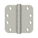 Deltana S44R5HDB Heavy Duty Ball Bearing Radius Corner Hinge - 4'' x 4'' x 5/8'' - Stellar Hardware and Bath